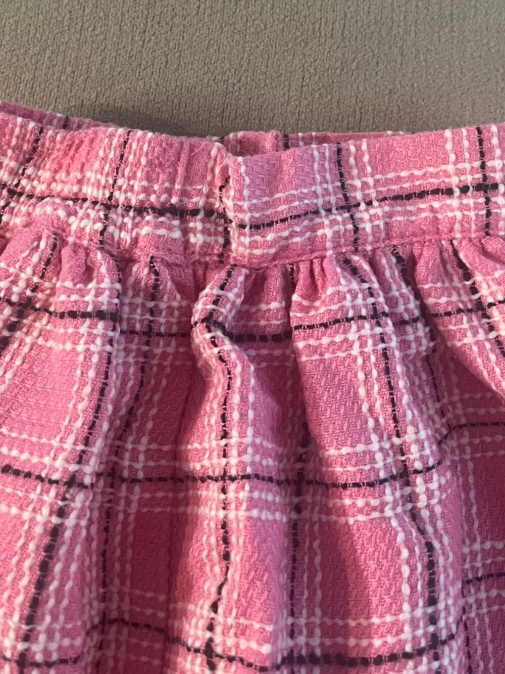 Janie and Jack Baby Girls Pink Lining Ruffle Skirt Size 6-12 Month